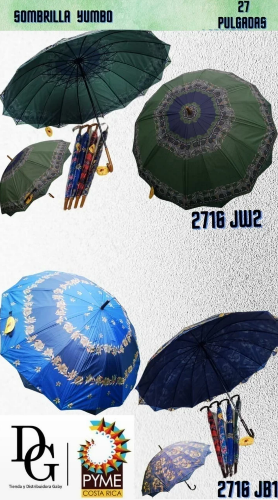 Sombrilla Jumbo Doble Capa Multibarilla 27"