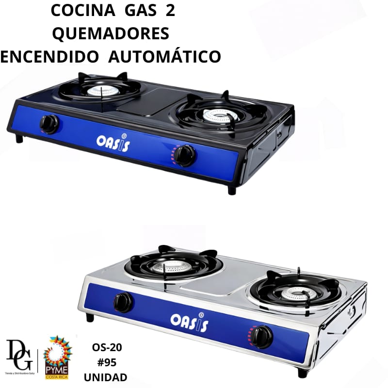 Plantilla Gas 2 Quemadores